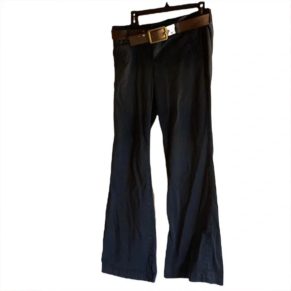 Level 99 Pants Jumpsuits Level 99 Navy Flare Trousers Size